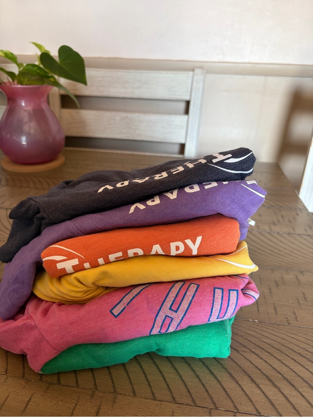 Physical Therapy unisex Cotton Crew tshirts- Multicolor Pack